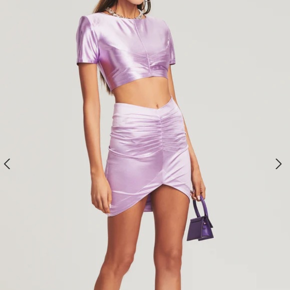 Dove Top in Lilac and Dehl Skirt in Lilac by Retrofete - Picture 11 of 11